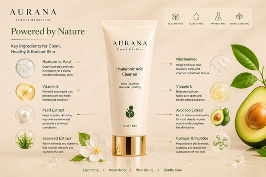 Aurana-Hyaluronic Acid Cleanser 80g