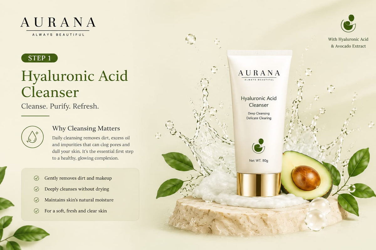 AURANA Hyaluronic Acid Foaming Gel Cleanser